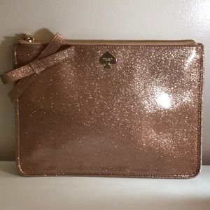 NWT Kate Spade Rose Gold iPad Glitter Sleeve